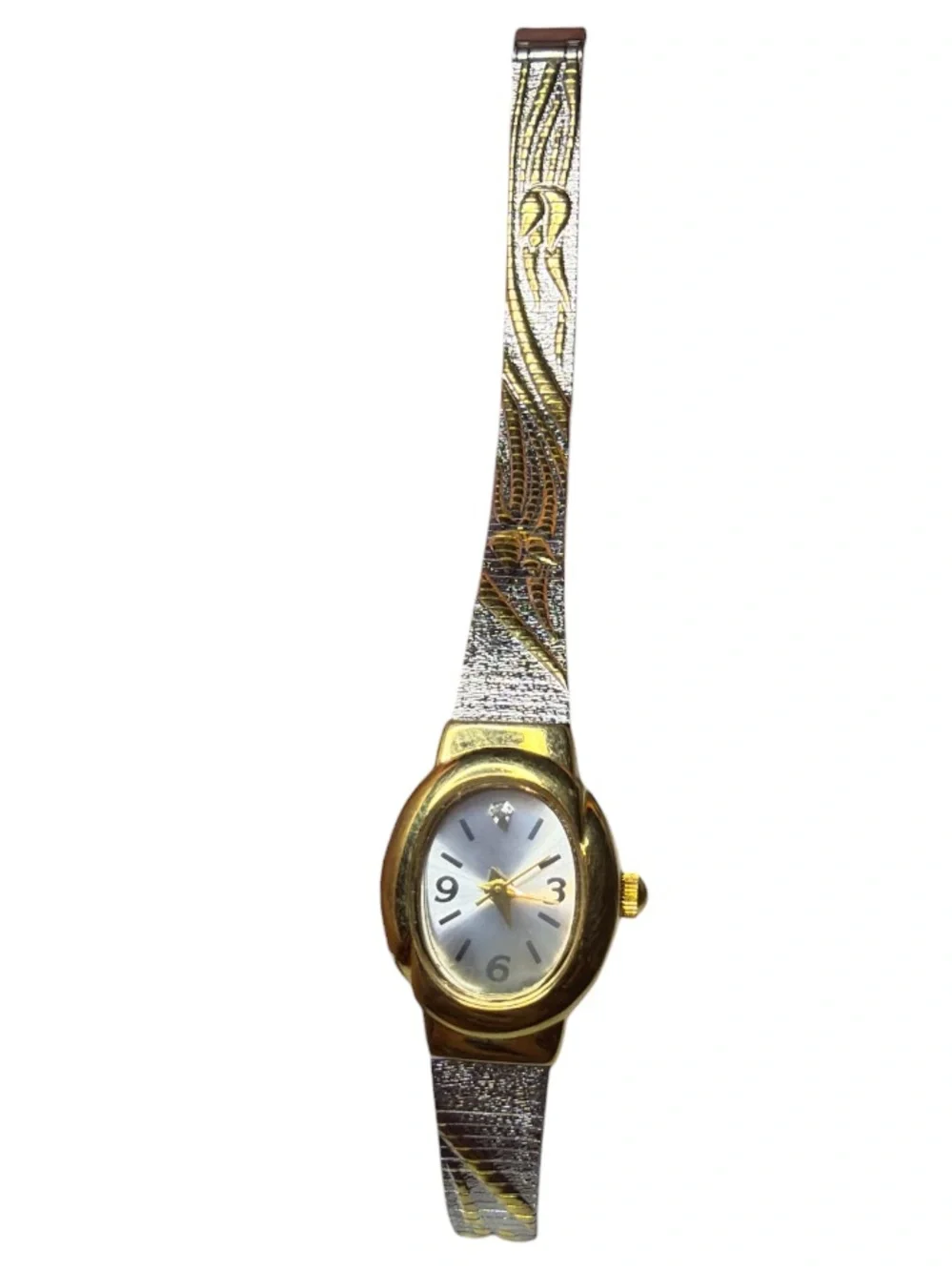 Avon Two Tone Diamond Gold Tone & Silver Tone Women's Analog Watch AV023QB